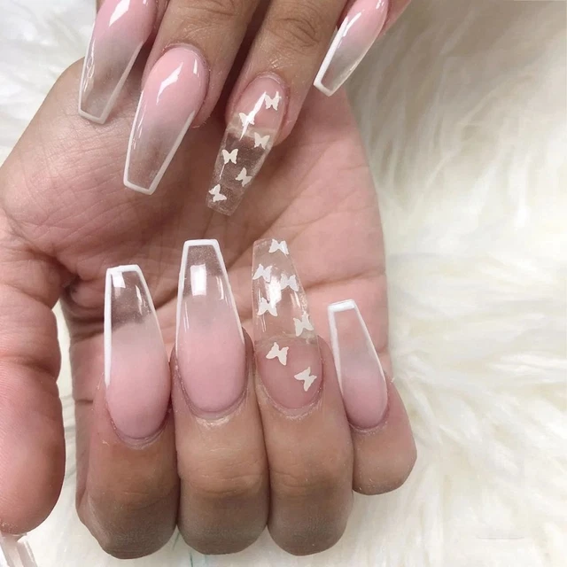 Herramienta desmontable cubierta completa uñas falsas ataúd uñas postizas puntas de uñas portátil
