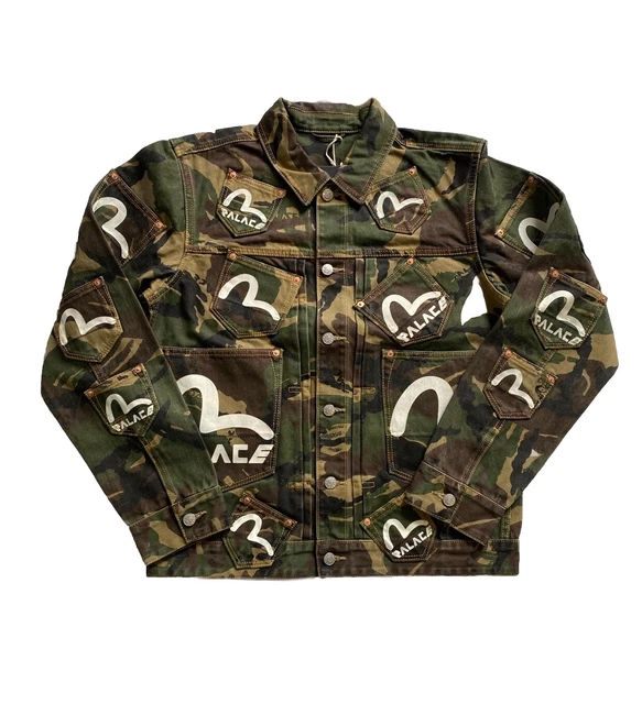 PALACE EVISU DICE DENIM JACKET M Palace and Evisu Are
