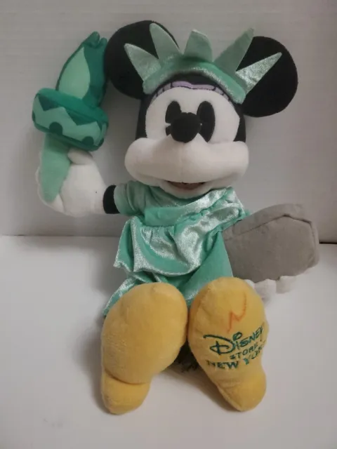 Disney Store~New York Statue of Liberty Minnie Mouse 12" Plush Toy Doll