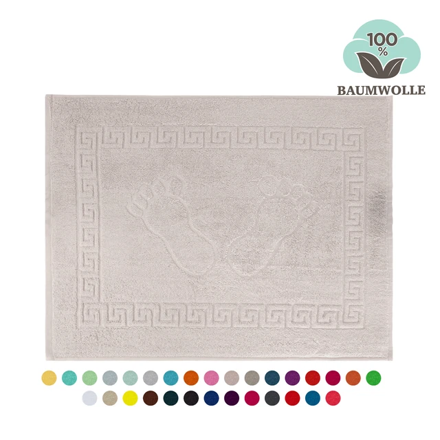 Luxus Duschvorleger Badvorleger Badematte Badteppich 700 g/m² Frottee 50x70 cm