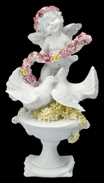 Ange Figurine - En Pensées Versunken - Veronese Gardien Chérubins Statue Déco