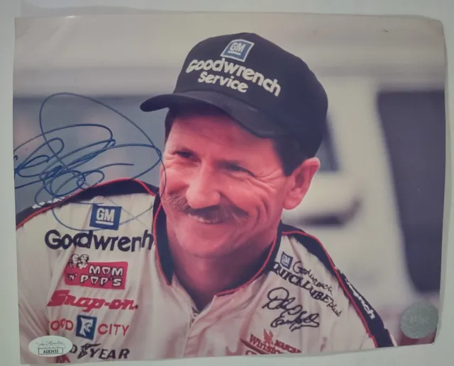 Dale Earnhardt Sr Autographed 8x10 Photo Signed With JSA COA