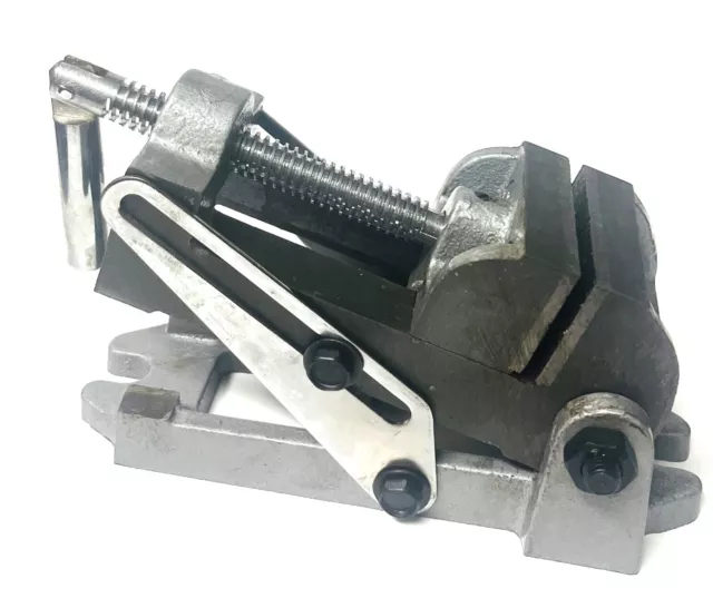 2-1/2" Benchtop Bench Vise Drill Press Tilting Angle Vise Swivel Desktop Clamp