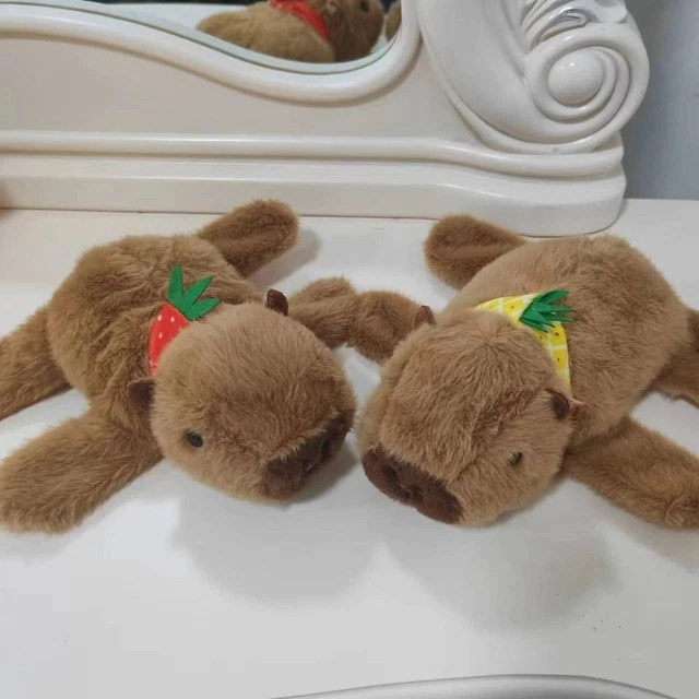Capybara Schnapparmband Für Kinder – Weiches Plüsch-Armband Mit Schildkröte, 18 Cm, Ideal Als Geschenk Oder Spielzeug