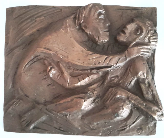 GROSSES WANDRELIEF &amp;DER barmherzige Samariter&amp;quot; von Joseph Krautwald EUR ...