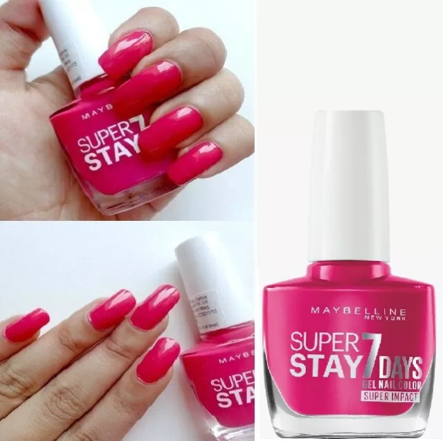 Maybelline Vernis à Ongles Gel Super Stay 7 Days Jours 885 Pink Goes Rose 10ml