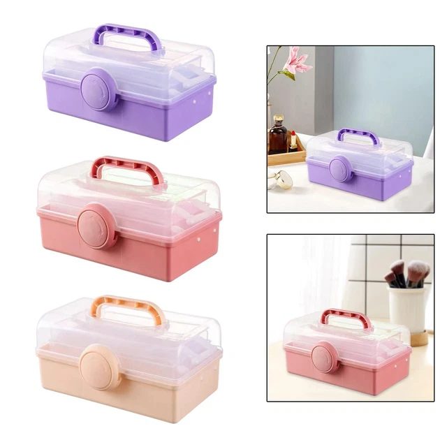 Sewing Supplies Organizer 3 Layer Storage Box for Nails Making Sets Handbook