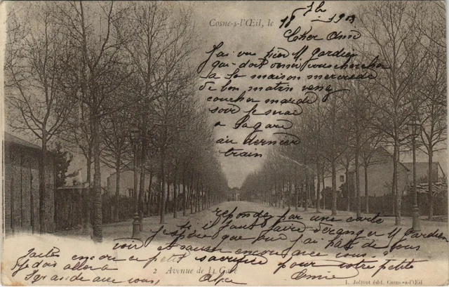 CPA COSNE-d'ALLIER COSNE-sur-l'OEIL - Avenue de la Gare (1200586)