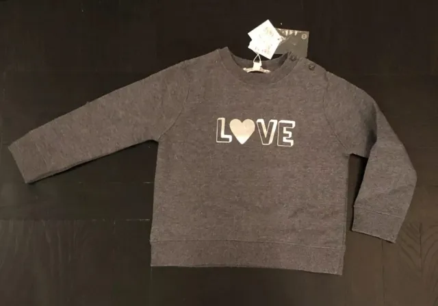 NWT BONPOINT $115 ‘Love’ Sweatshirt - 2T