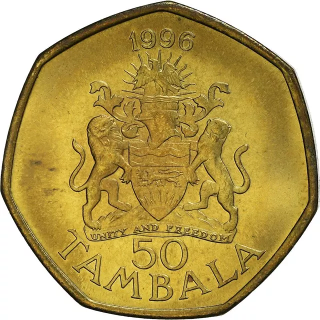 Malawi 50 Tambala Coin | President Bakili Muluzi | 1996 - 2004