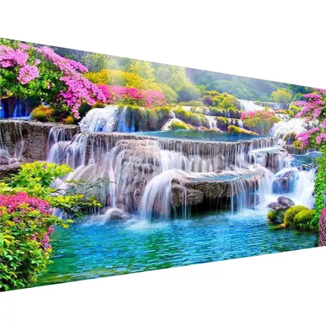 DIY 5D Diamond Painting Kits for Adults Waterfall Scenery Embroidery Full Round
