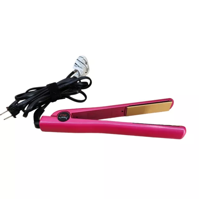 CHI AIR Expert Classic Tourmaline Ceramic Flat Iron 1 inch CA1080 Pure Pink