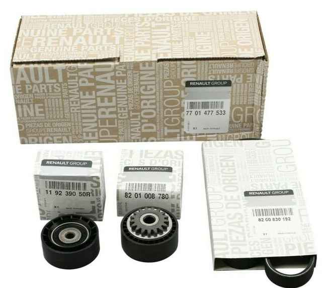 Tendeur de Courroie d'Origine Renault 1.2 8 16V Set + 4PK1538 7701477533