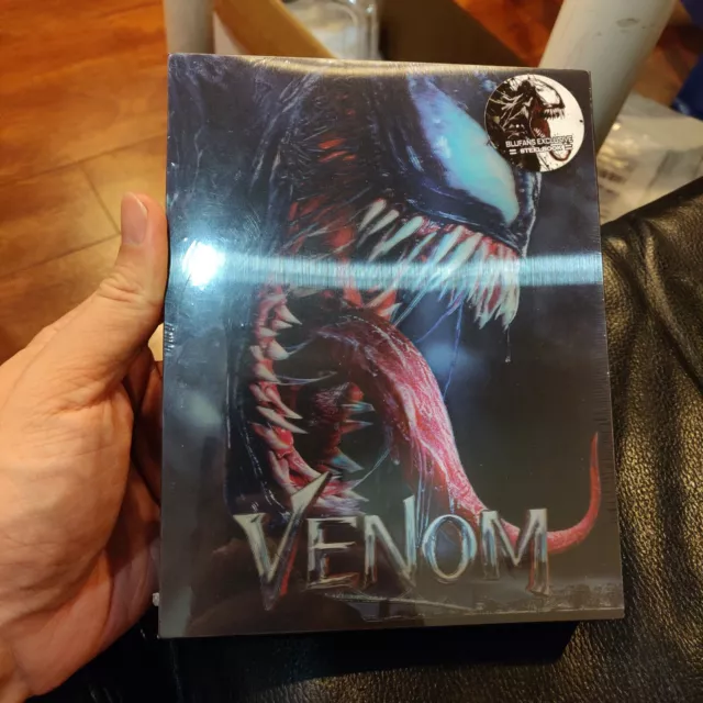 Venom 4K UHD + 2D Blu-ray Double Lenticular Steelbook | Blufans Marvel | NEW