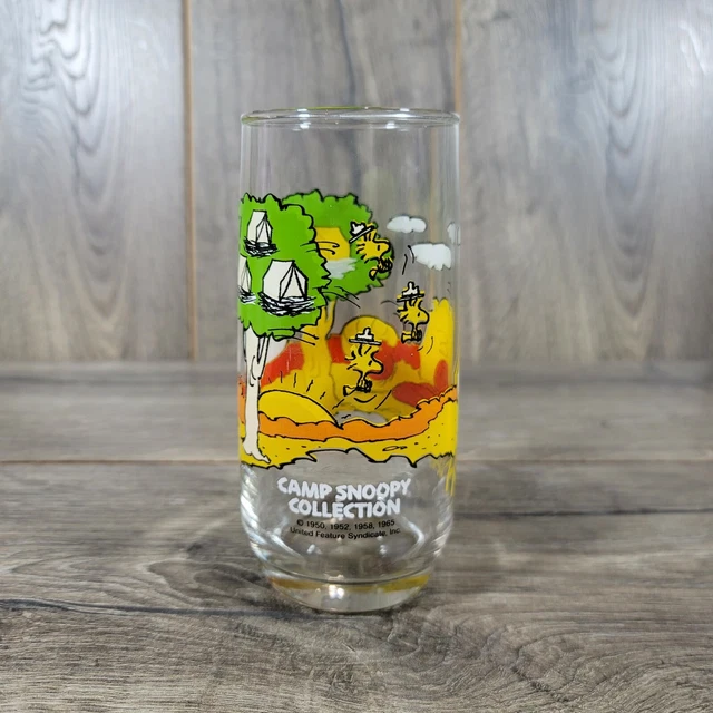 VINTAGE MCDONALDS CAMP Snoopy Glass Peanuts