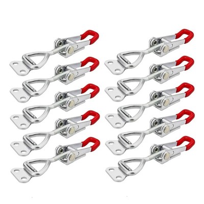 100 kg/220lbs Tenere Capacità Latch pulsante Toggle latch 6pcs Toggle morsetto Casse Armadio Morsetto Chiusura Metallo Fissare Porta Leva per Cooler Morsetti a ginocchiera chiavistello 4001 