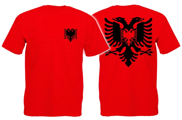 3 Adesivi Albania Con Bandiera Shqipëria – 11x10 Cm – Adesivi Per Auto, Moto, Superfici Lisce – Made In Germany (Nero)