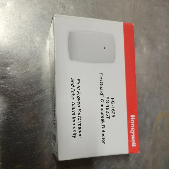 Sensor de ruptura de vidrio acústico Honeywell Intellisense FG-1625T 25 pies nuevo