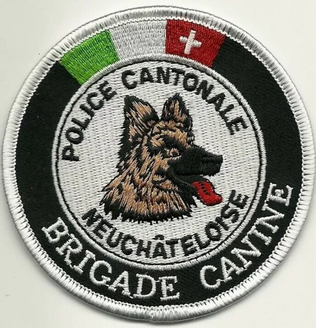 SCHWEIZ  Kantonspolizei K-9  NEUCHATELOISE Polizei CANTONALE CANINE Police Patch