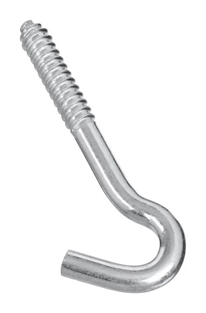 Stanley Hardware N220-830 Zinc Plated Steel Heavy Duty Screw Hook 4-1/2 L in.