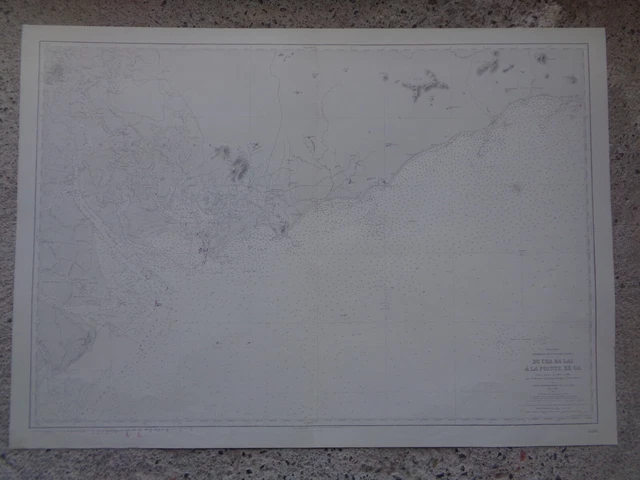 CARTE MARINE  Du Cua Ba Lai à la Pointe Ké Ga Cap Saint-Jacques  Indochine  1951