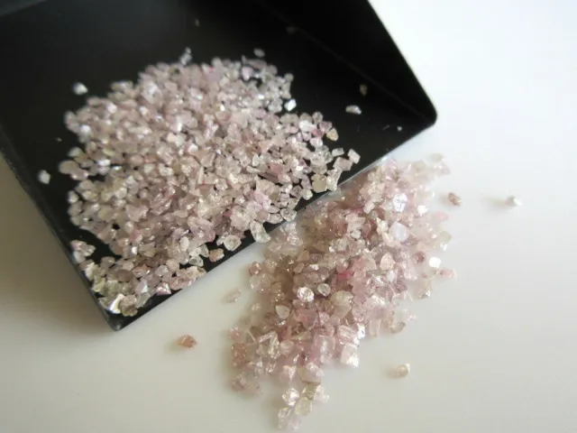 5 rebanadas rosadas de CTW, diamante en bruto en bruto rosa natural,...