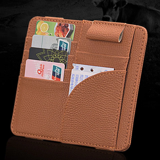 Porta carte per parasole auto borse borsa portaoggetti