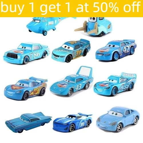 DISNEY PIXAR CARS El Rey DiNOco Rayo McQueen Película