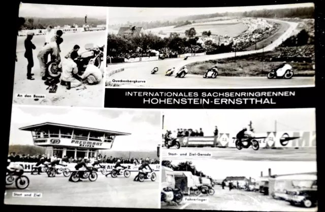 60924 Ak Voiture de Course Sachsenring Course 1968 Hohenstein Ernstthal Paddock
