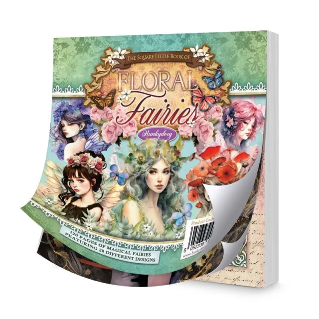 Hunkydory- The Square Little Book of FLORAL FAIRIES  (2024) -20 pages  - Sample