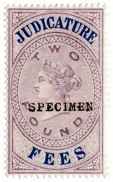 (I.B) QV Revenue : Judicature Fees £2 (1881) specimen