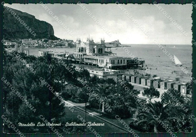 Palermo Mondello Lido di Foto FG cartolina KV7477