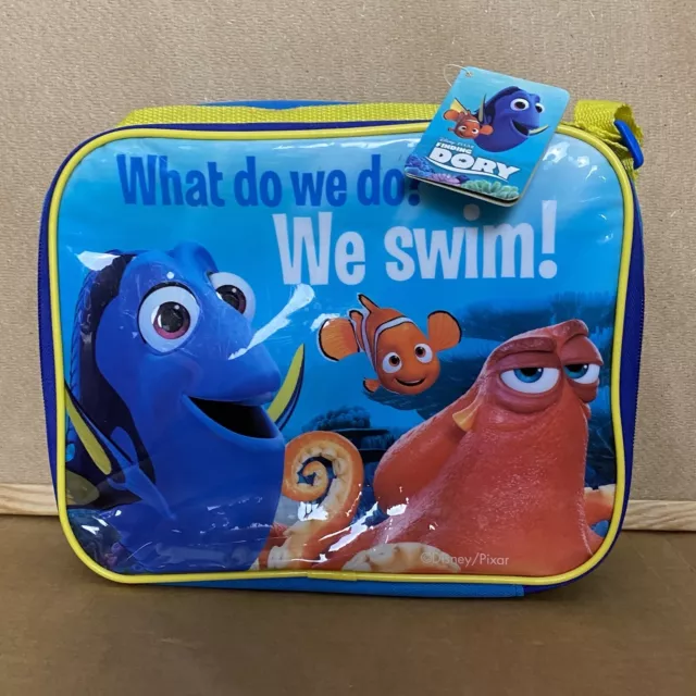 Disney Finding Dory Children’s School Lunch Bag Brand New With Tags Blue Yellow