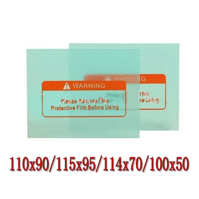 Lot De 10 Lentilles De Protection Transparentes 138×122 Mm – Pour Casque De Soudage, Polycarbonate Robuste