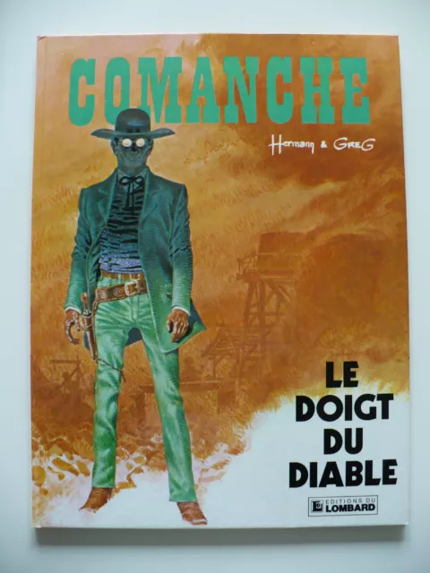 RE ancienne couverture (très bel état) - Comanche 7 (le doigt du diable) Hermann