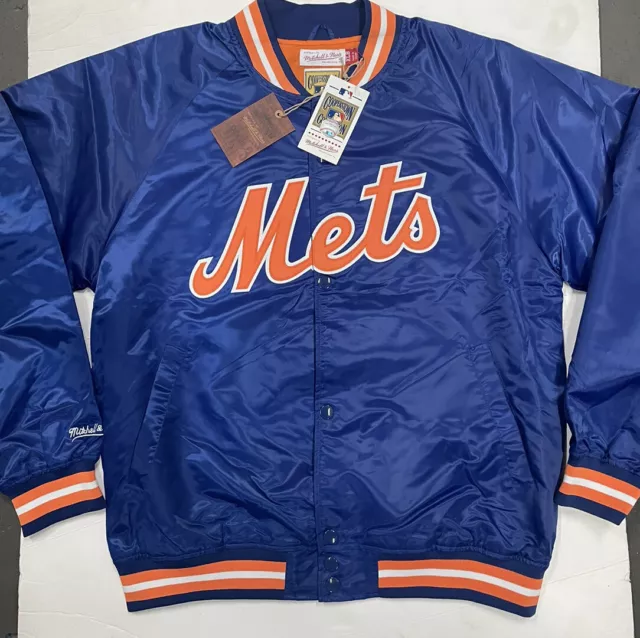 Mitchell & Ness New York Mets Jacket New Mlb Retro Bomber Jacket- Size 2X Big