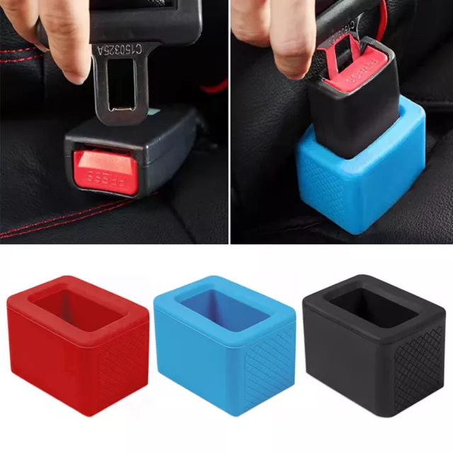 Universal Car Seat Belt Buckle Holder Auto Safety Belt Buckle Holder Silicone