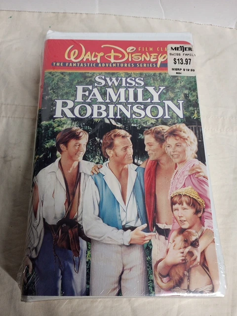 WALT DISNEY FILM Classics Swiss Family Robinson VHS Tape Clamshell NEW ...