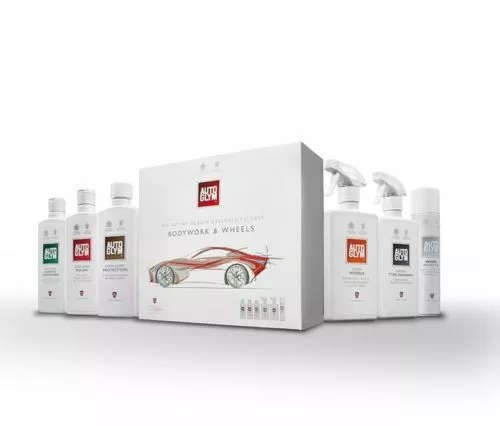 New AutoGlym Perfect Bodywork & Wheels Kit Set Valet Car Clean Shampoo FREE GIFT