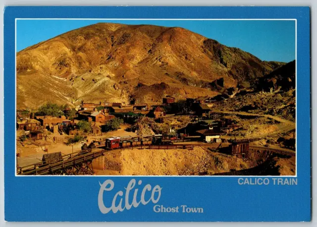 Calico Ghost Town Calico Train San Bernardino County - Vintage Postcard 4x6