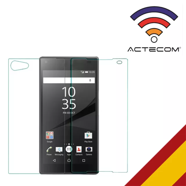 Actecom® Cristal Templado Doble Delantero Trasero Para Sony Xperia Z5 Compact