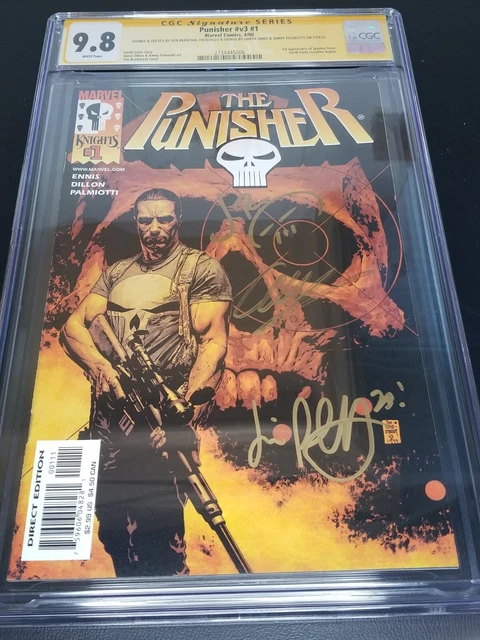 PUNISHER #v3 #1 CGC 9.8 SS signed Jon Bernthal, Garth Ennis, Jimmy Palmiotti