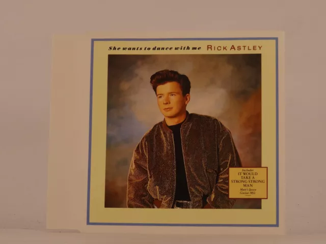 RICK ASTLEY SHE WANTS TO DANCE WITH ME (D33) 3 Track CD Single Picture Sleeve BM
