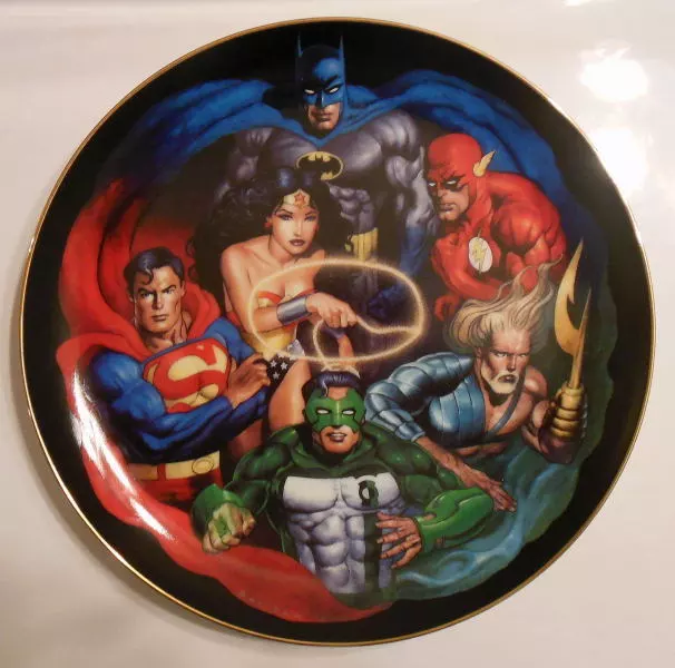 JUSTICE LEAGUE COLLECTOR Ltd Ed PLATE #116/2500 John Bolton WB 1999 JLA