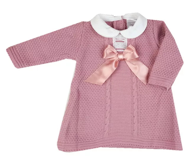 Pex Skylar Dusky Pink spanish knitted Dress - perfect Christmas, Party, everyday