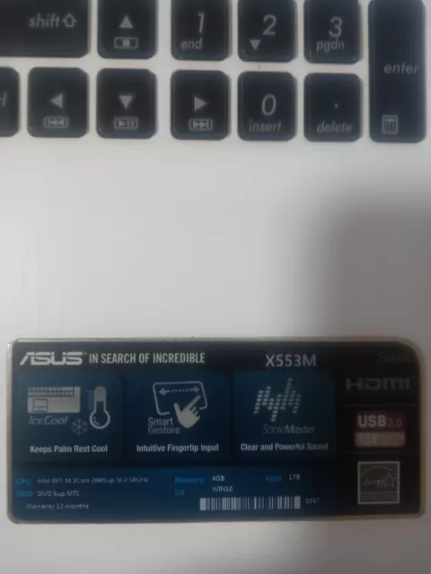 Asus x553m hotsell ram
