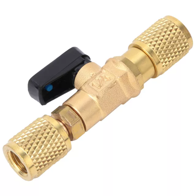 Brass Refrigeration Ball Valve Adapter Refrigerant Ball Valve Connector