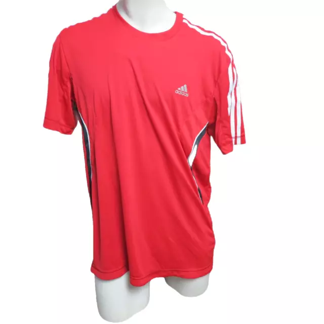 ADIDAS Sport Shirt Kurzarm in Rot Gr. 9 (2XL) Sportshirt Laufshirt