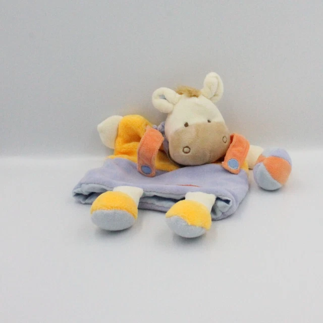 Doudou et Compagnie marionnette ane cheval Mario jaune parme Graines - 20335 2