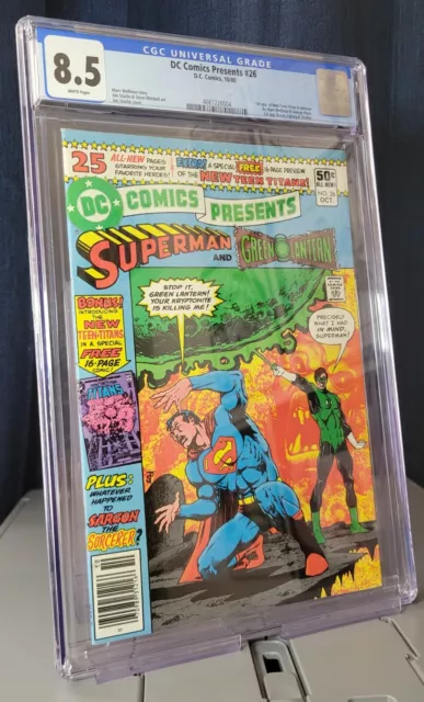 DC Comics Presents #26 CGC 8.5 (1980) WP 1st App New Teen Titans Raven Starfire